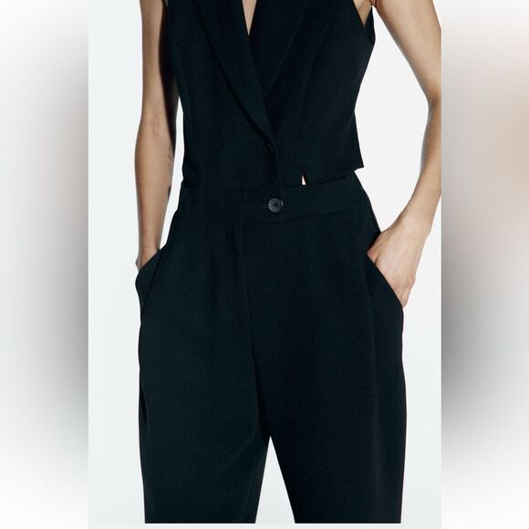 ZARA waistcoat jumpsuit with darts - Picture 2 of 10